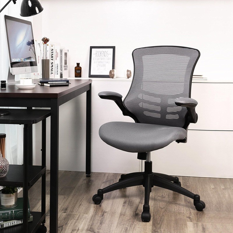 Silla de oficina URDAX en malla transpirable color negro