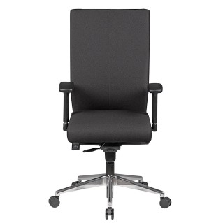 Silla ergonómica CUTY, uso profesional 8h, tela negra 2