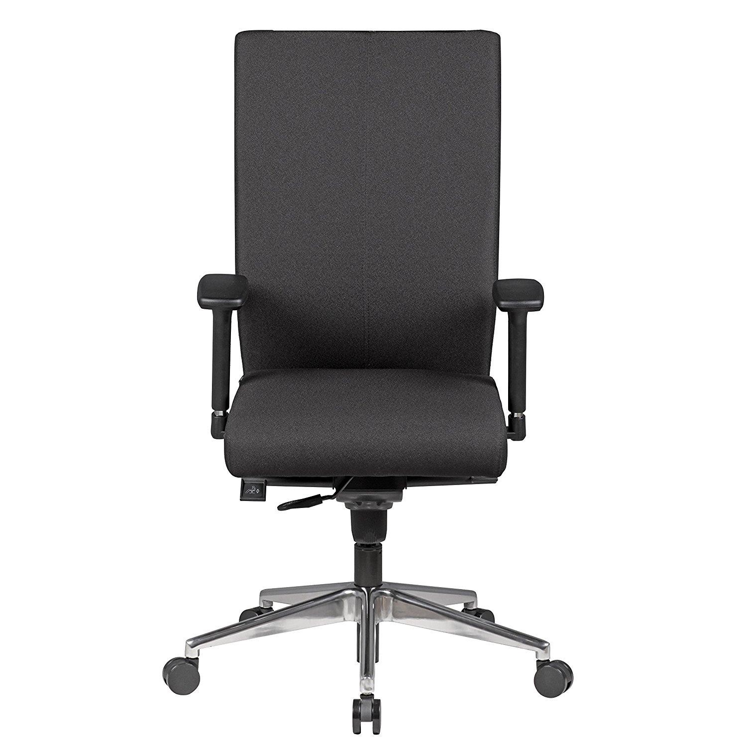 Silla Ergonómica CUTY, Máxima Comodidad y Resistencia, Uso Profesional 8 Horas, Tela Negra
