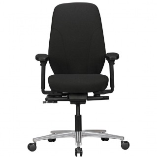 Silla ergonómica SARK BASE, ajustable, uso 8h en tela negra 2