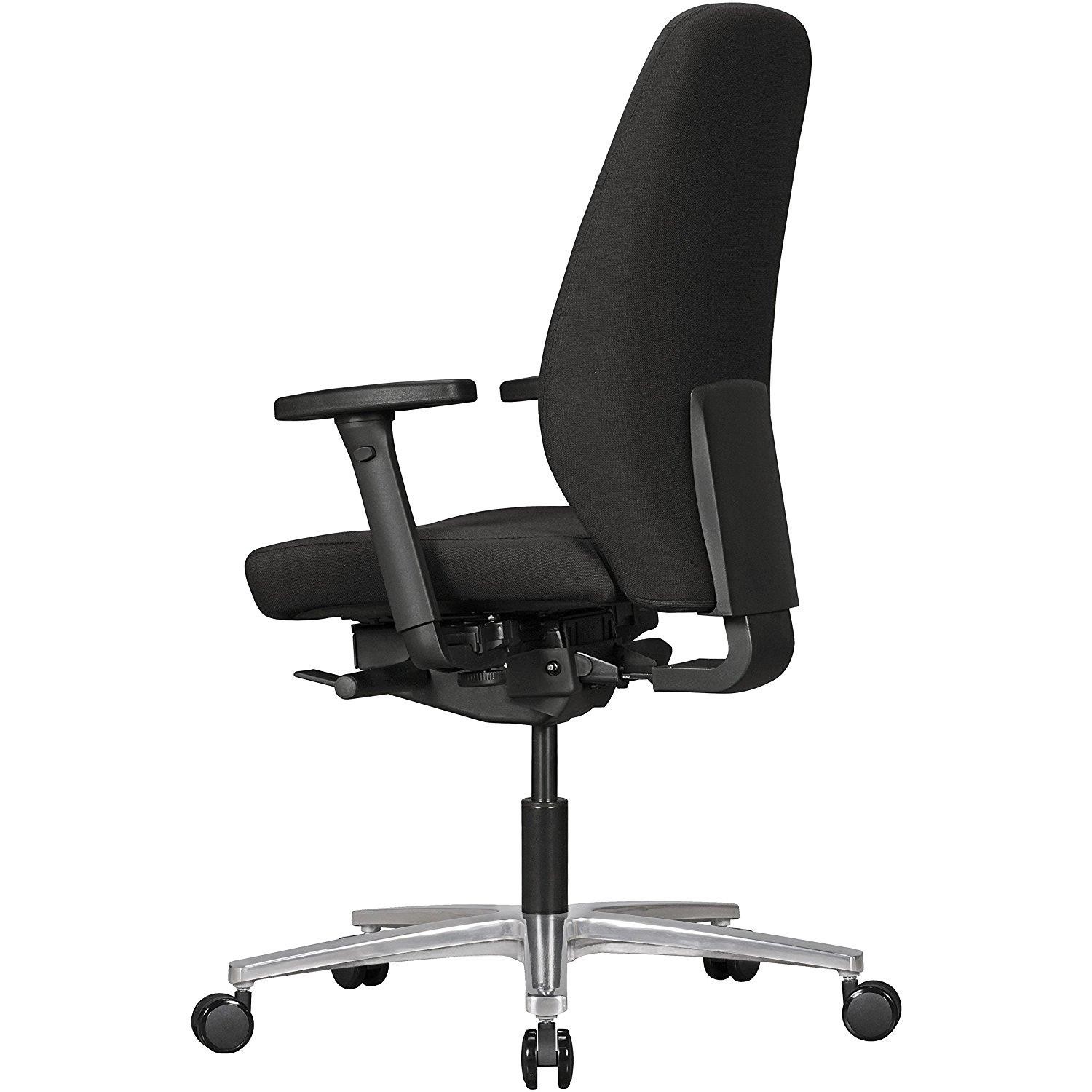Silla Ergonómica SARK BASE, Totalmente Ajustable, Adaptada uso 8h, en Tela color Negro