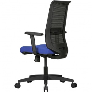 Silla Ergonómica RENSE, soporte lumbar, en malla color azul