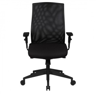 Silla Ergonómica PICSON, brazos ajustables, mecanismo sincronizado, en malla color negro 2
