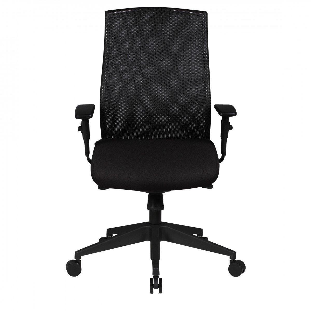 Silla Ergonómica PICSON, Brazos Ajustables, Mecanismo Sincronizado, en Malla Transpirable color Negro