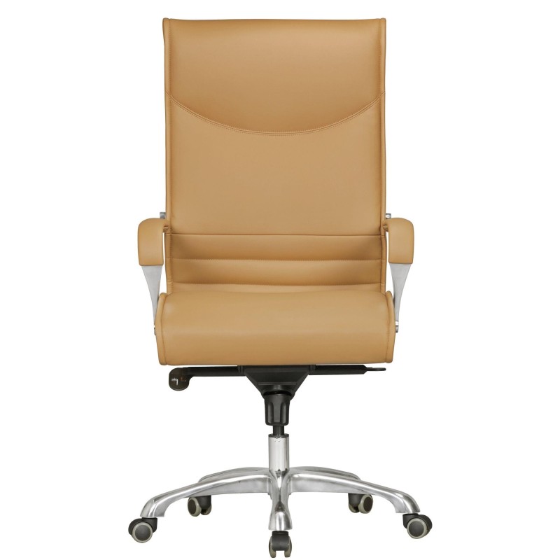 Sillón de oficina OLFEN, resistente hasta 150 kg, en piel negra