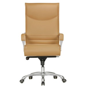 Sillón de oficina OLFEN, resistente hasta 150 kg, en piel negra
