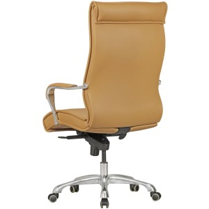 Sillón de oficina OLFEN, resistente hasta 150 kg, en piel negra