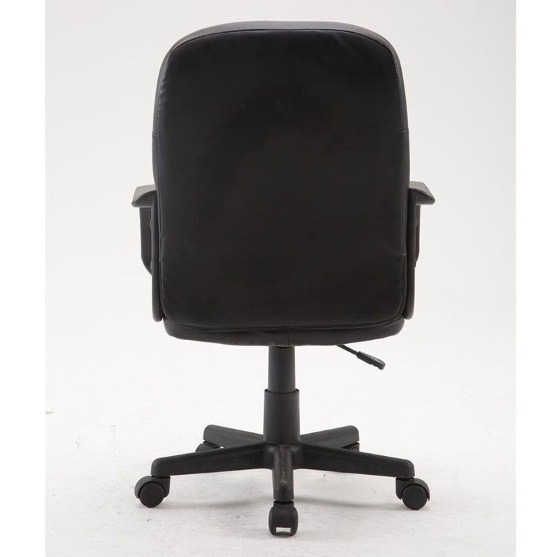 Sillas de oficina SKY PRo, gran acolchado, en piel color negro