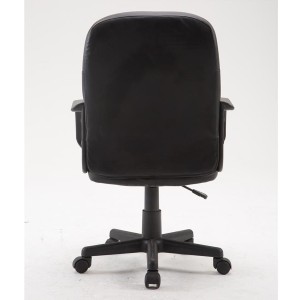 Sillas de oficina SKY PRo, gran acolchado, en piel color negro