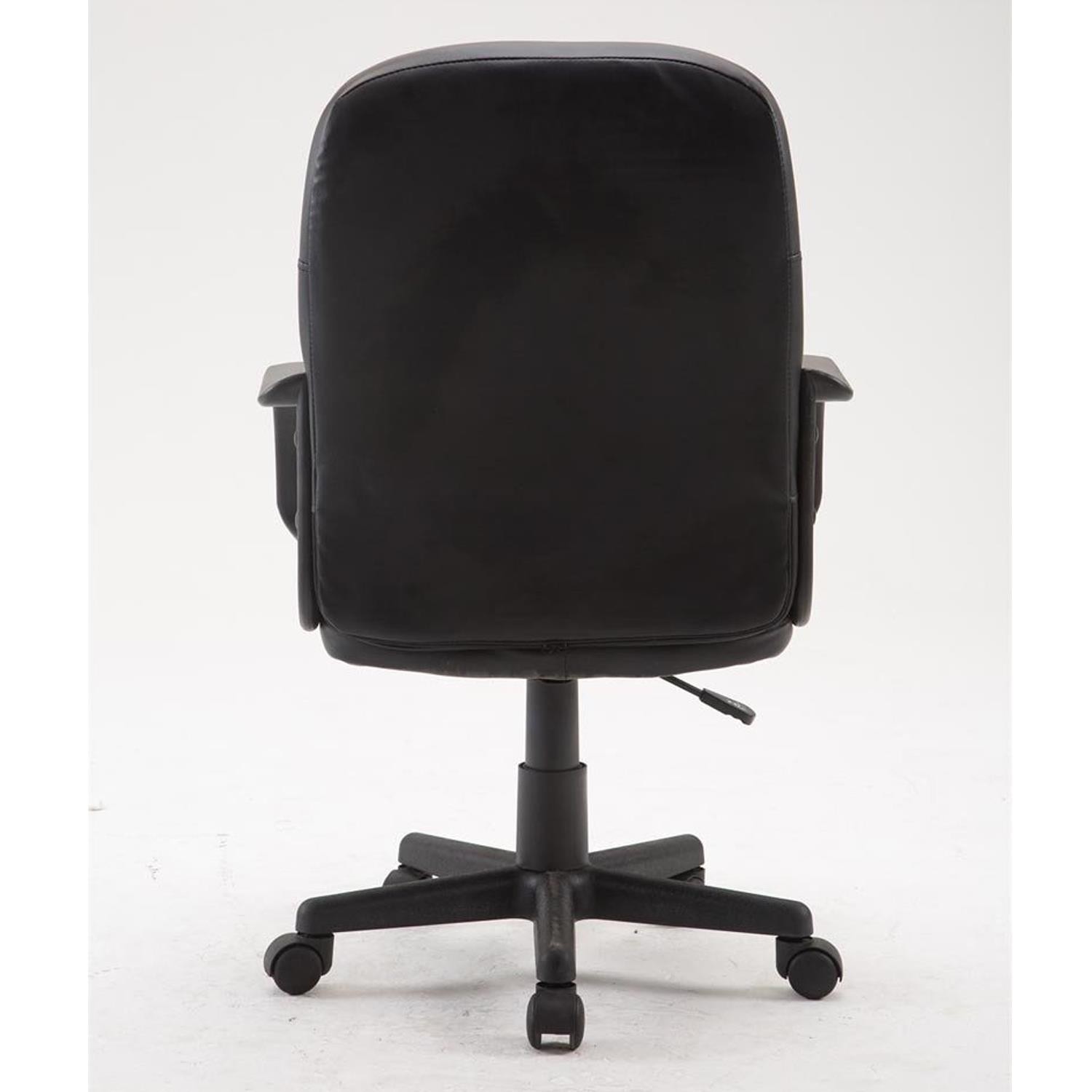 Silla de Oficina SKY PRO, Mecanismo Basculante, Gran Acolchado, Tapizado en Piel color Negro