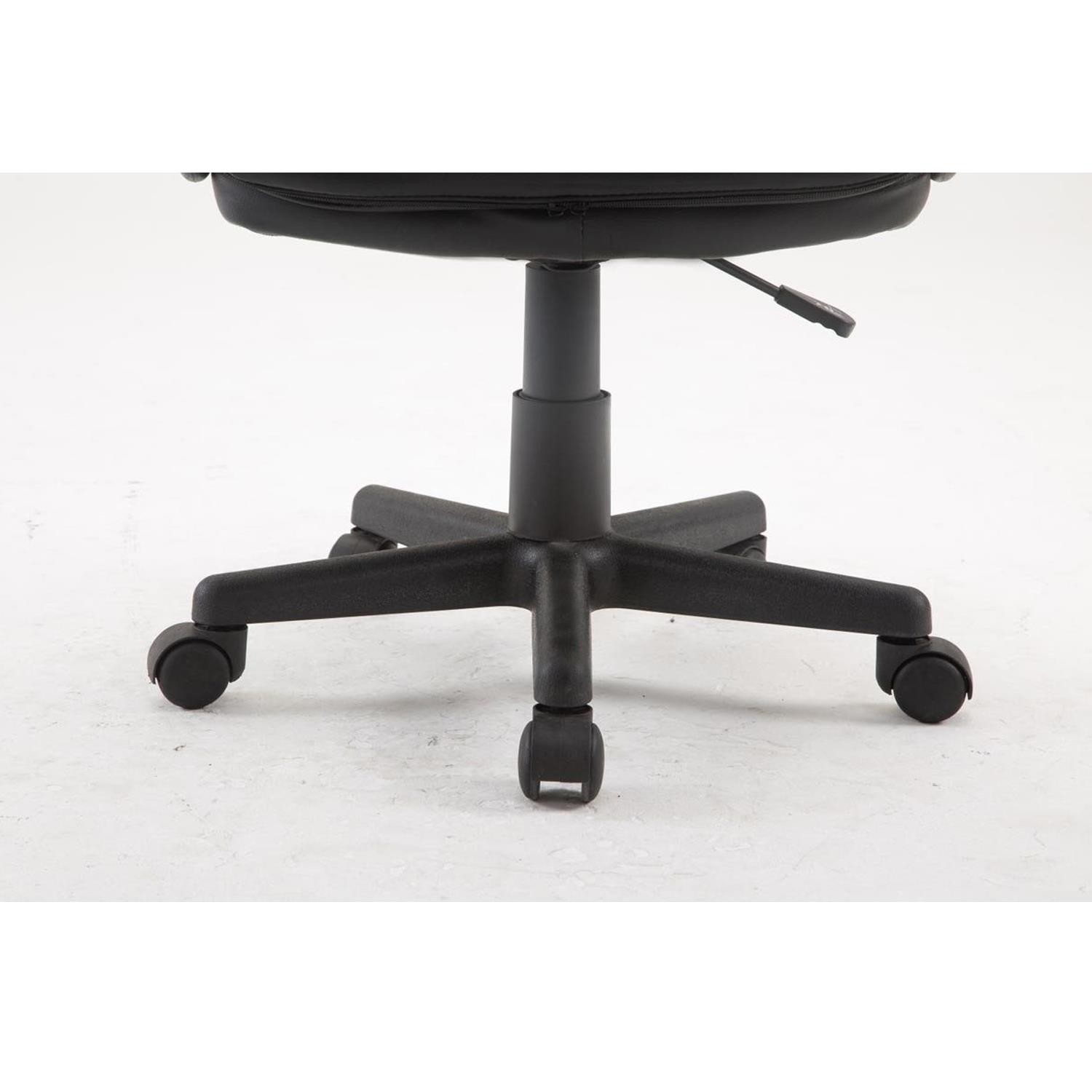 Silla de Oficina SKY PRO, Mecanismo Basculante, Gran Acolchado, Tapizado en Piel color Negro