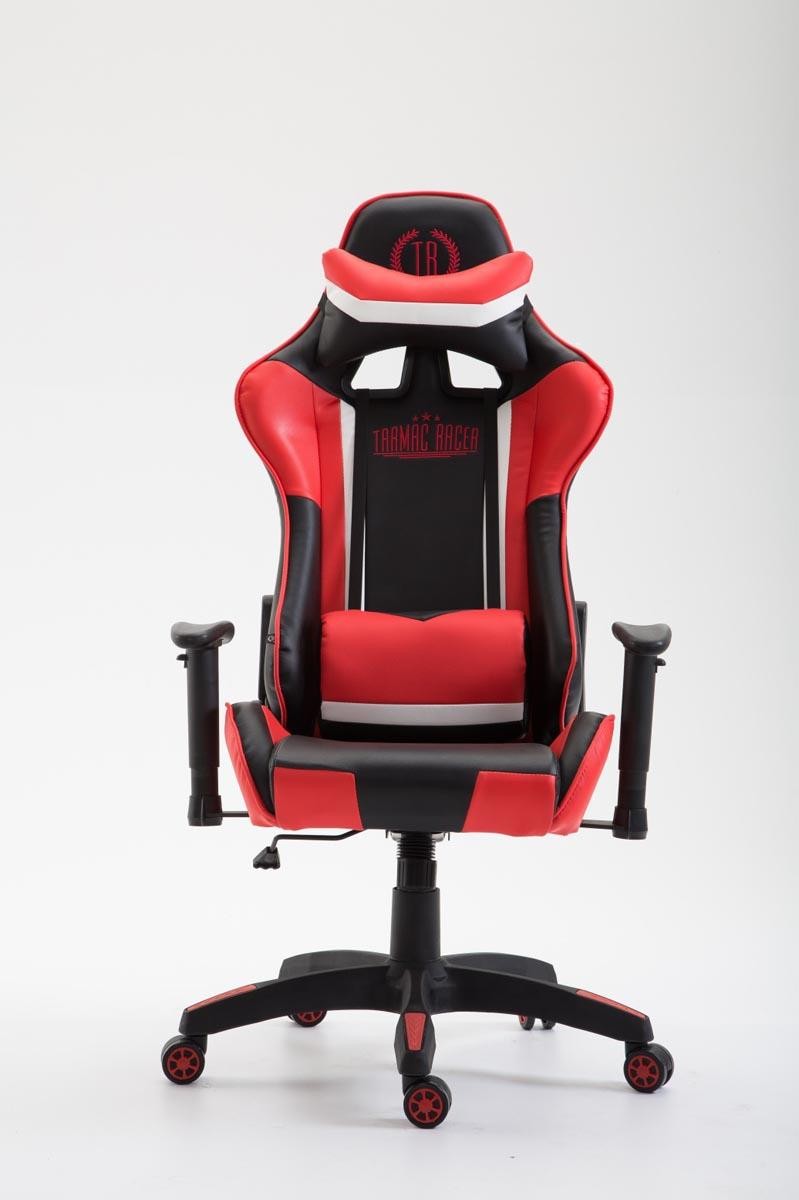 Silla Gaming JEMEX, Respaldo Reclinable, Cojines Incluidos, en Piel Negro/Amarillo