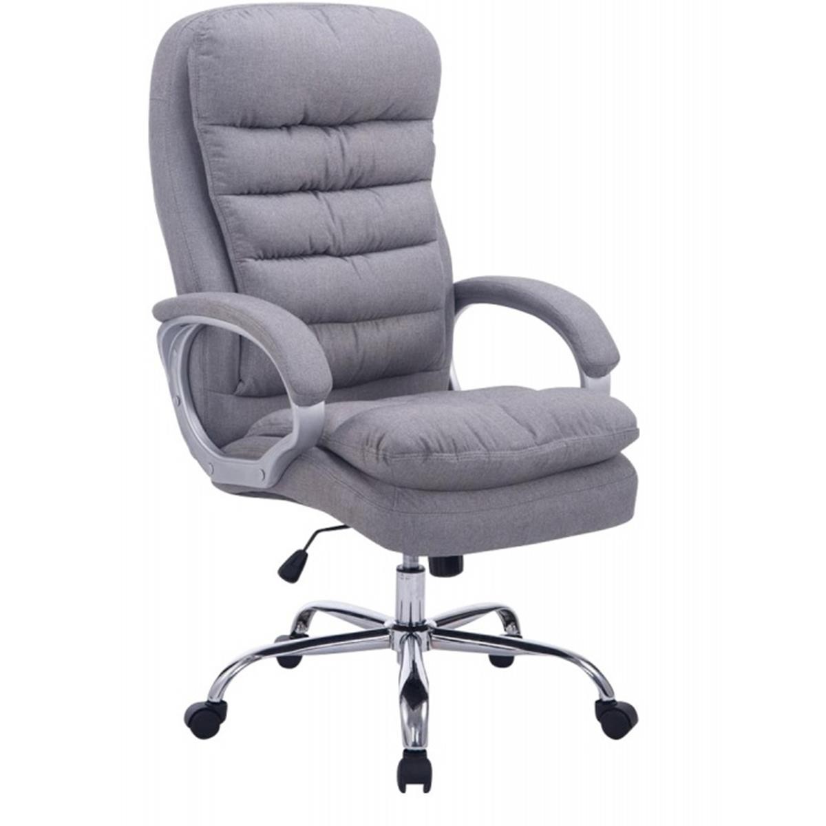 Sillón de Oficina ACUÑA TELA, Gran Acolchado, Resistente hasta 160 kg, en color Negro
