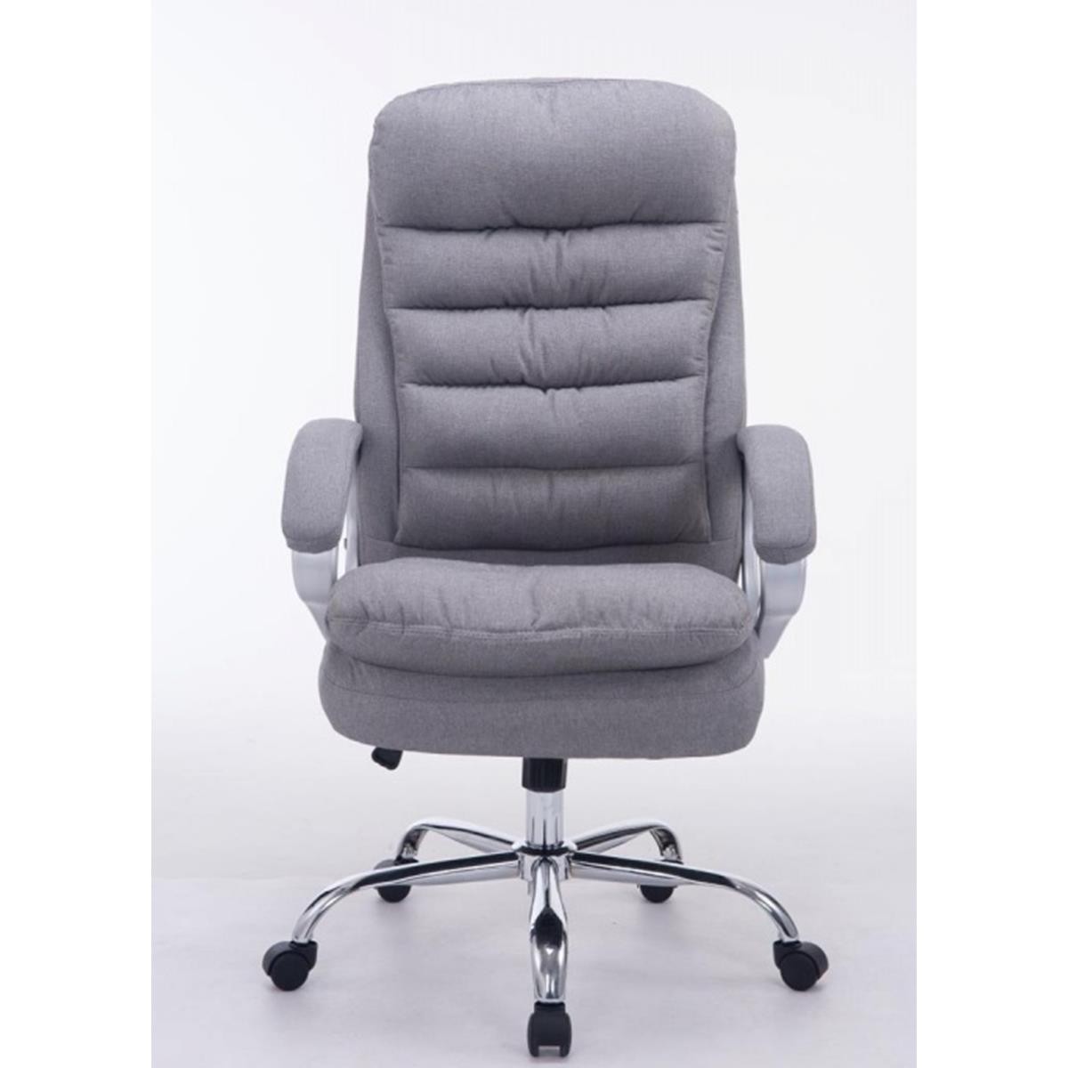 Sillón de Oficina ACUÑA TELA, Gran Acolchado, Resistente hasta 160 kg, en color Negro