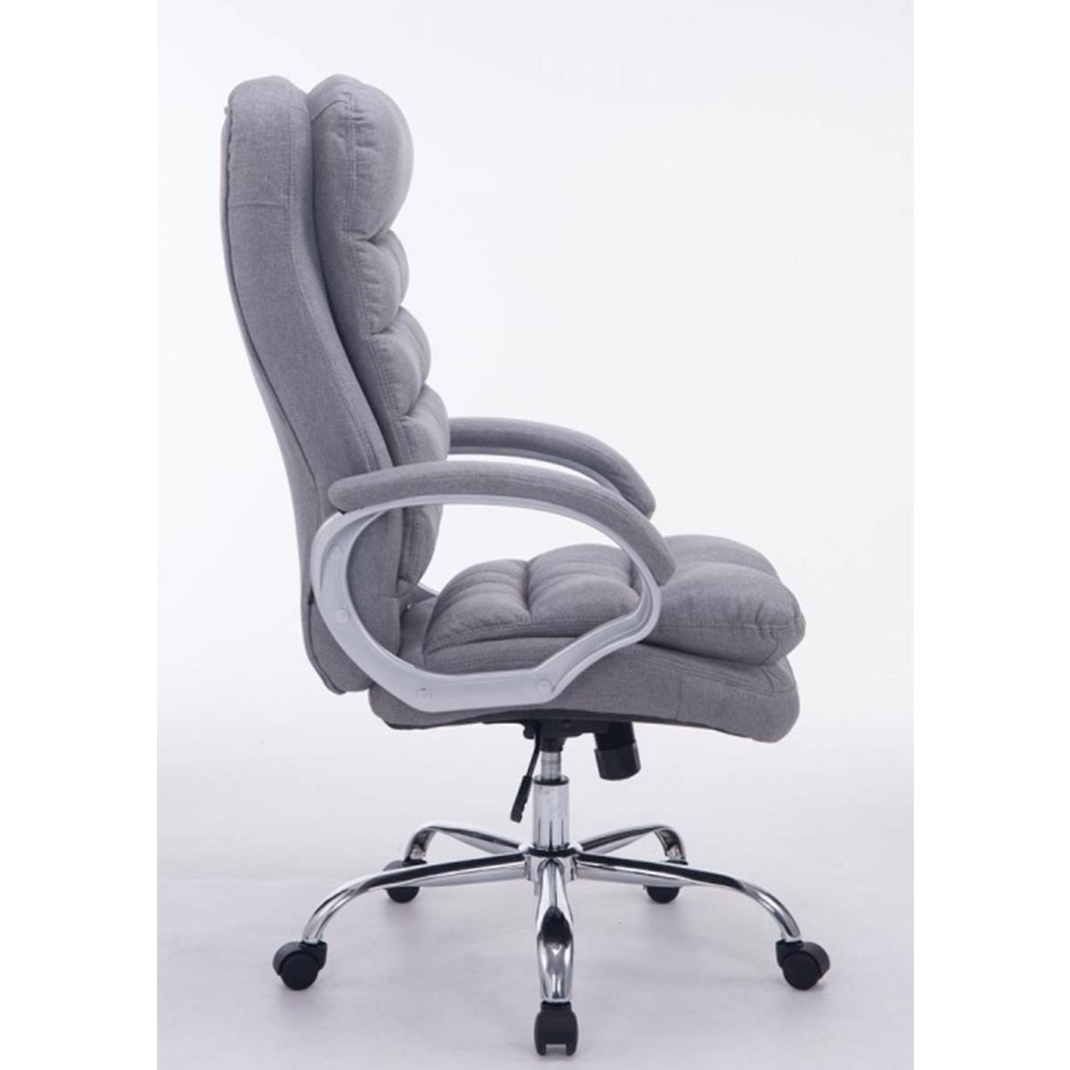 Sillón de Oficina ACUÑA TELA, Gran Acolchado, Resistente hasta 160 kg, en color Negro