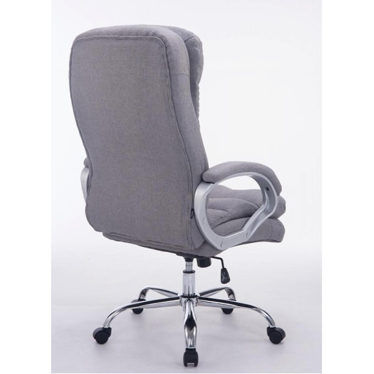 Sillón de Oficina ACUÑA TELA, Gran Acolchado, Resistente hasta 160 kg, en color Negro
