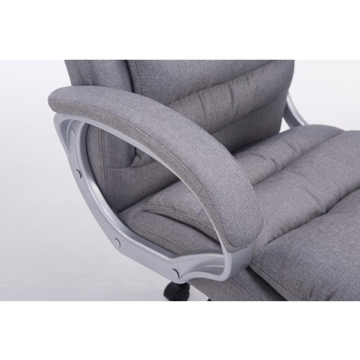 Sillón de Oficina ACUÑA TELA, Gran Acolchado, Resistente hasta 160 kg, en color Negro