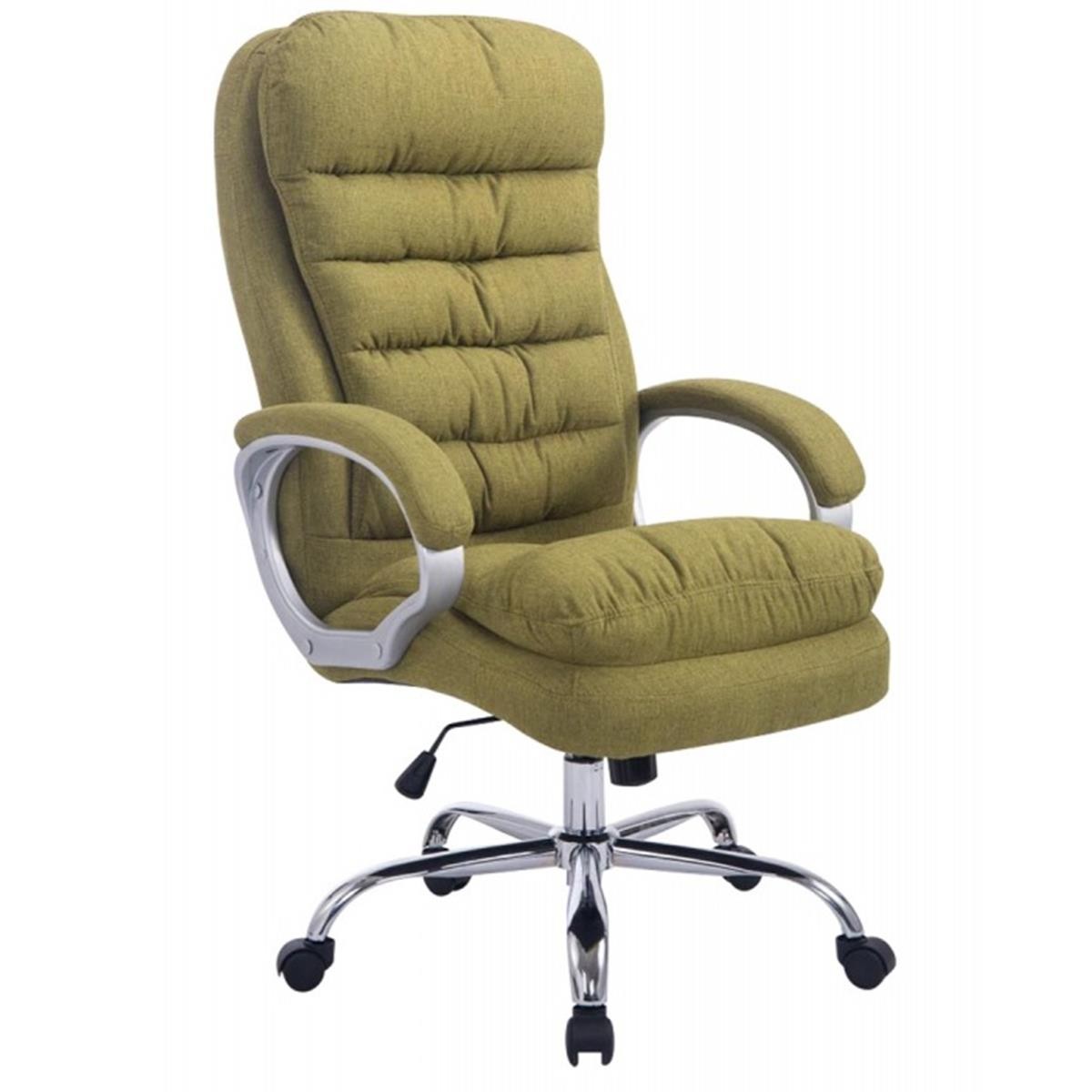 Sillón de Oficina ACUÑA TELA, Gran Acolchado, Resistente hasta 160 kg, en color Negro