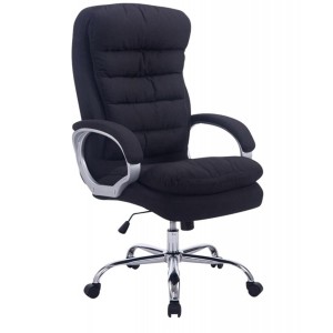 Sillón de Oficina ACUÑA TELA, hasta 160 kg, en negro