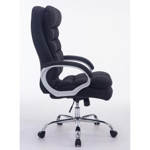 Sillón de Oficina ACUÑA TELA, hasta 160 kg, en negro