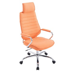 Sillón Ejecutivo RENO TELA, estructura metal, en tela color Negro