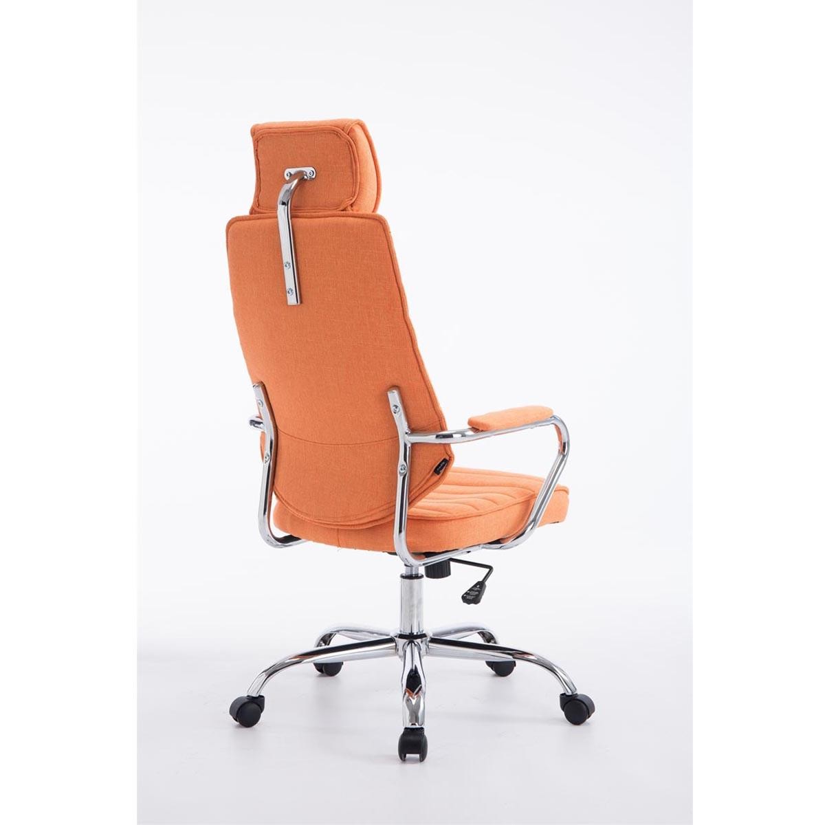 Sillón Ejecutivo RENO TELA, Estructura Metálica, Gran respaldo, En Color Negro