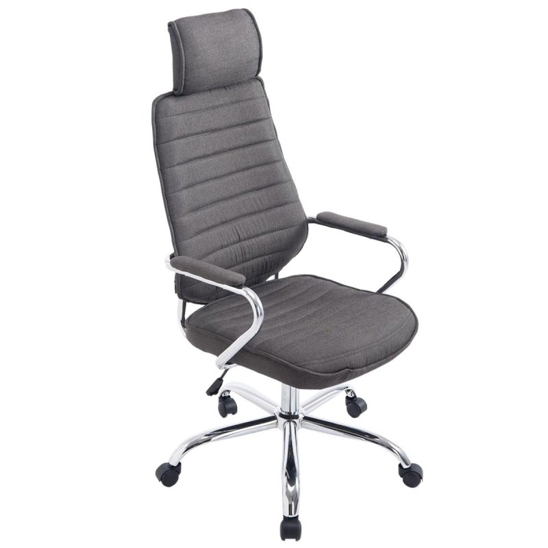 Sillón Ejecutivo RENO TELA, estructura metal, en tela color Negro