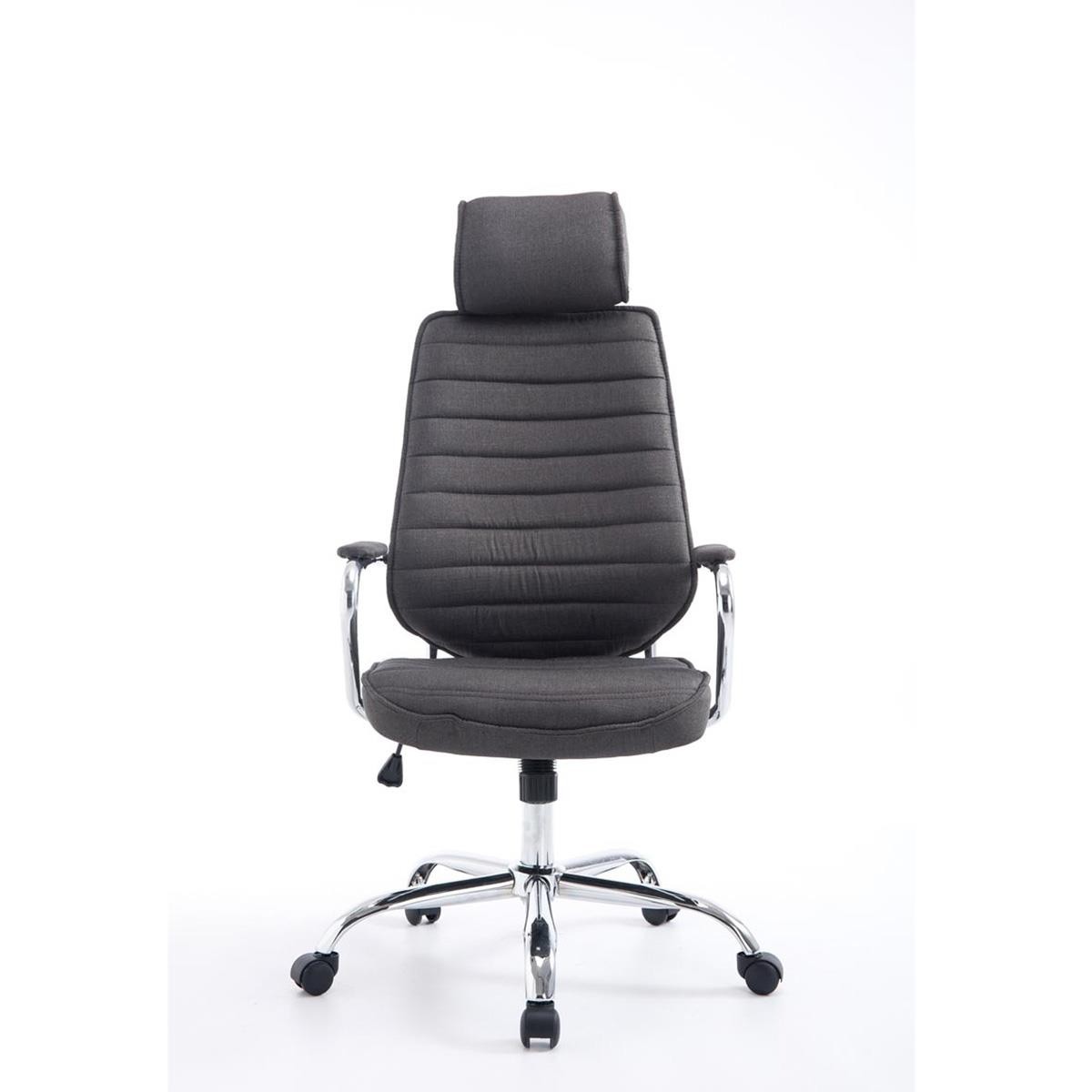 Sillón Ejecutivo RENO TELA, Estructura Metálica, Gran respaldo, En Color Negro