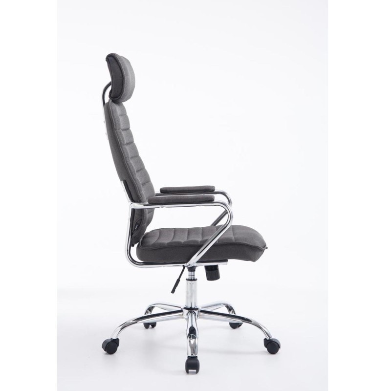 Sillón Ejecutivo RENO TELA, estructura metal, en tela color Negro