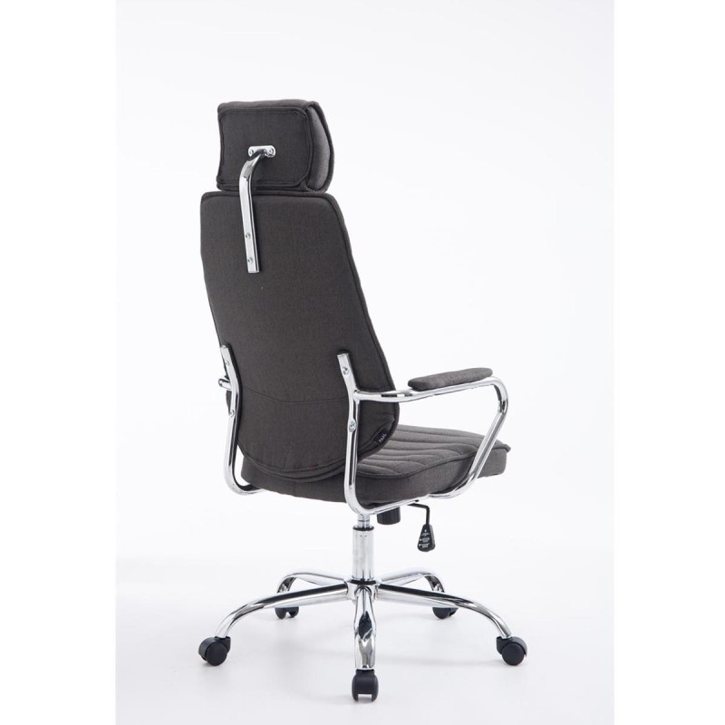 Sillón Ejecutivo RENO TELA, estructura metal, en tela color Negro