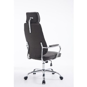 Sillón Ejecutivo RENO TELA, estructura metal, en tela color Negro