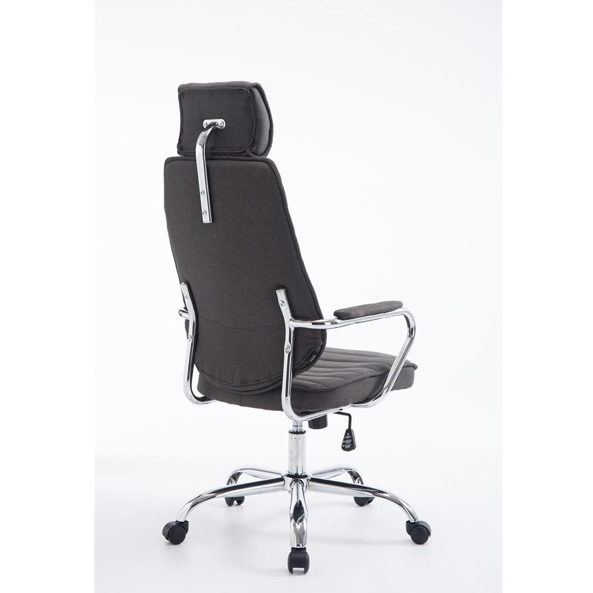 Sillón Ejecutivo RENO TELA, Estructura Metálica, Gran respaldo, En Color Negro