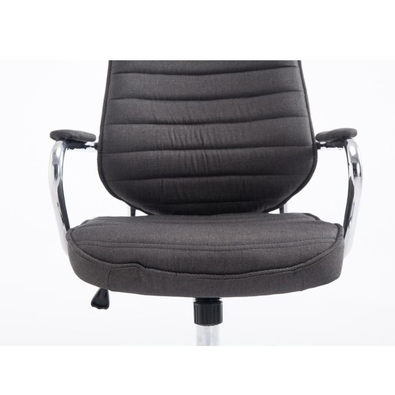 Sillón Ejecutivo RENO TELA, estructura metal, en tela color Negro