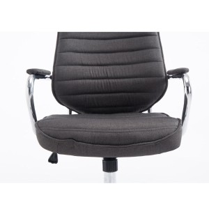 Sillón Ejecutivo RENO TELA, estructura metal, en tela color Negro