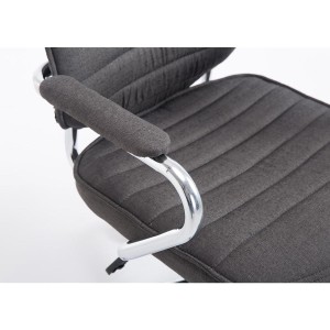Sillón Ejecutivo RENO TELA, estructura metal, en tela color Negro