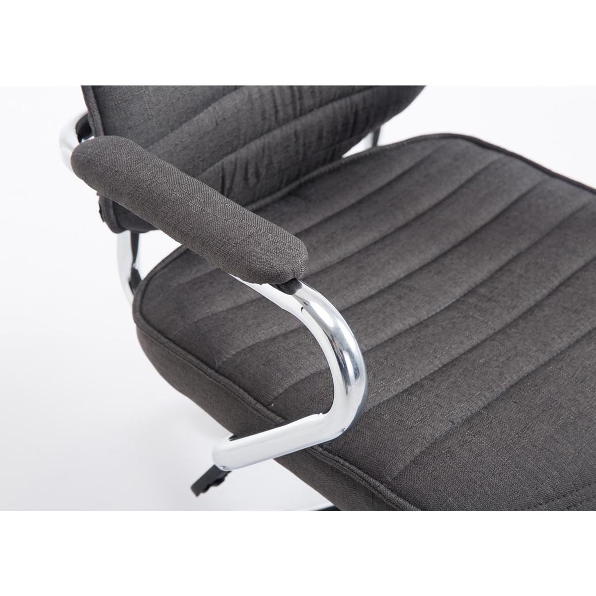 Sillón Ejecutivo RENO TELA, Estructura Metálica, Gran respaldo, En Color Negro