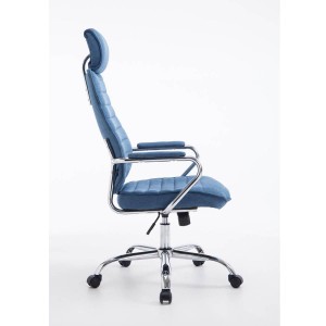 Sillón Ejecutivo RENO TELA, estructura metal, en tela color Negro