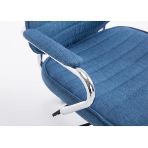 Sillón Ejecutivo RENO TELA, estructura metal, en tela color Negro