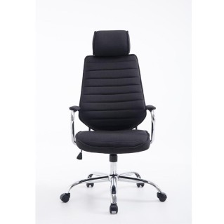 Sillón Ejecutivo RENO TELA, estructura metal, en tela color Negro 2