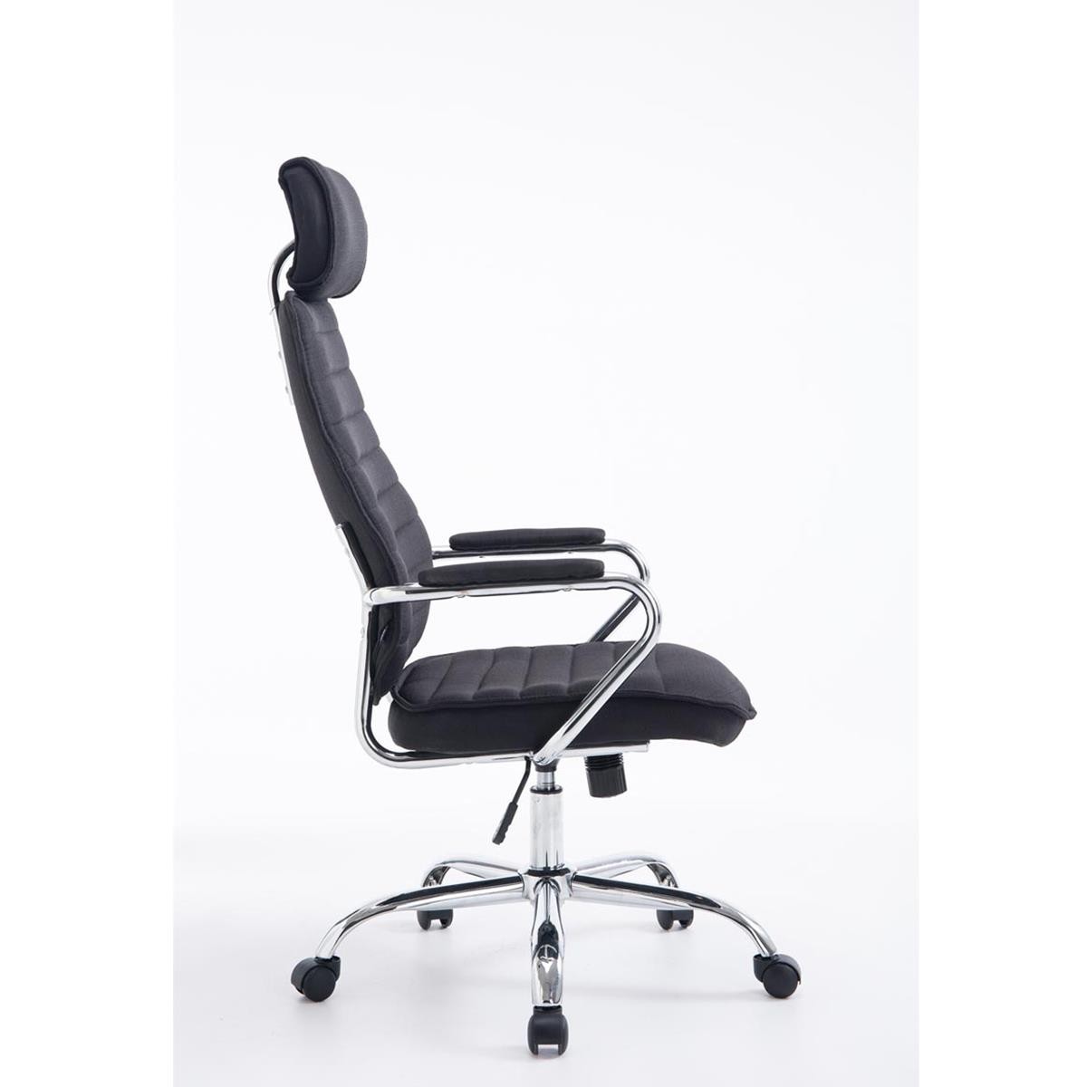 Sillón Ejecutivo RENO TELA, Estructura Metálica, Gran respaldo, En Color Negro