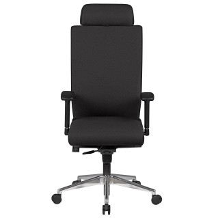 Silla ergonómica CUTY PRO, uso profesional 8h, tela negra 2