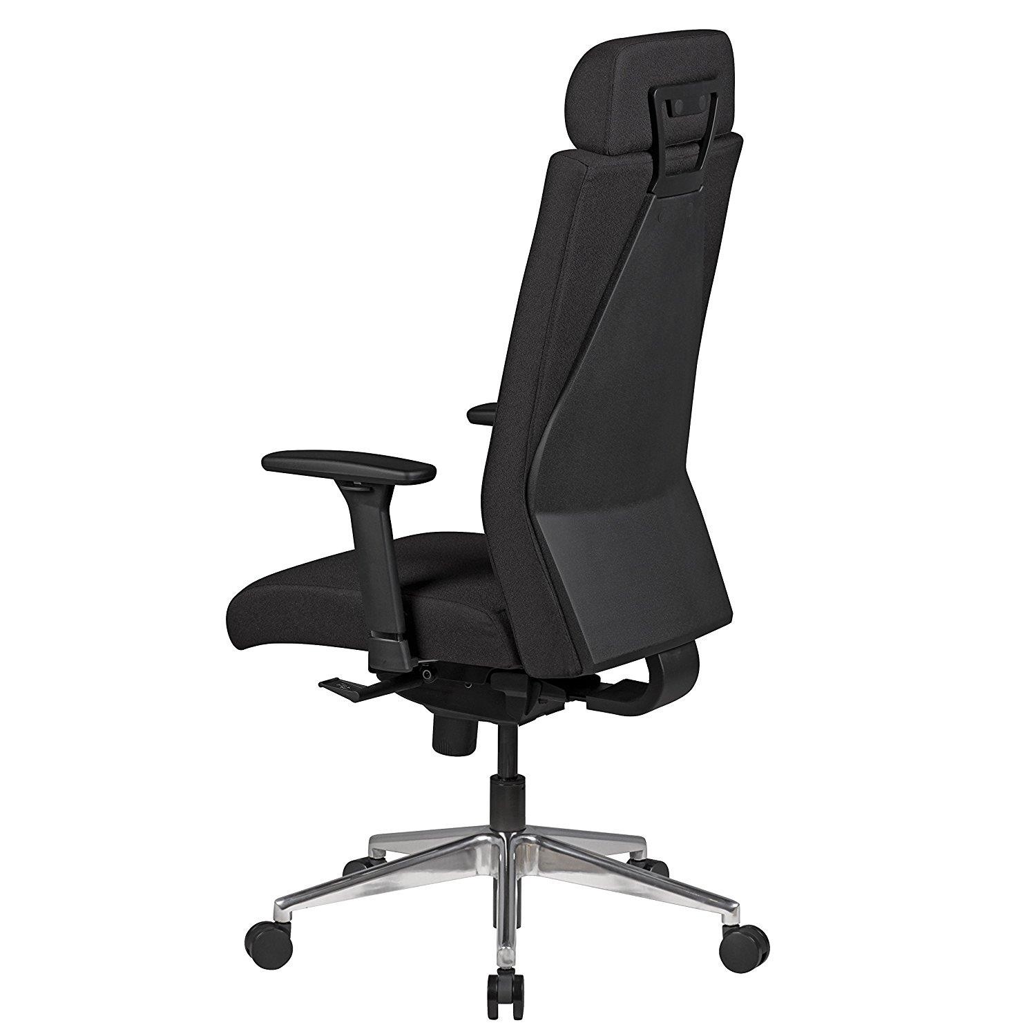 Silla Ergonómica CUTY PRO, Máxima Comodidad y Resistencia, Uso Profesional 8 Horas, Tela Negra