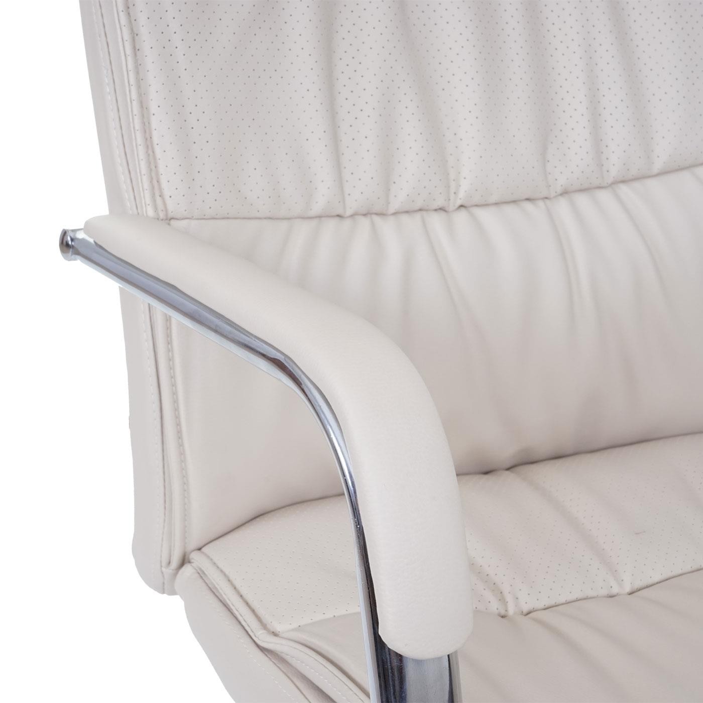 Silla de Oficina BIMBA, Base y Brazos de Metal, Elegante Diseño, Piel Negra