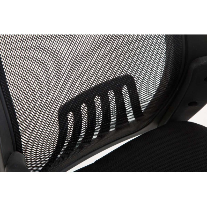 Silla de Oficina CLIVEN, soporte lumbar, en negro