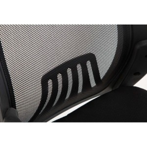 Silla de Oficina CLIVEN, soporte lumbar, en negro