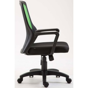 Silla de Oficina CLIVEN, soporte lumbar, en negro