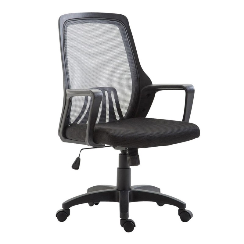 Silla de Oficina CLIVEN, soporte lumbar, en negro