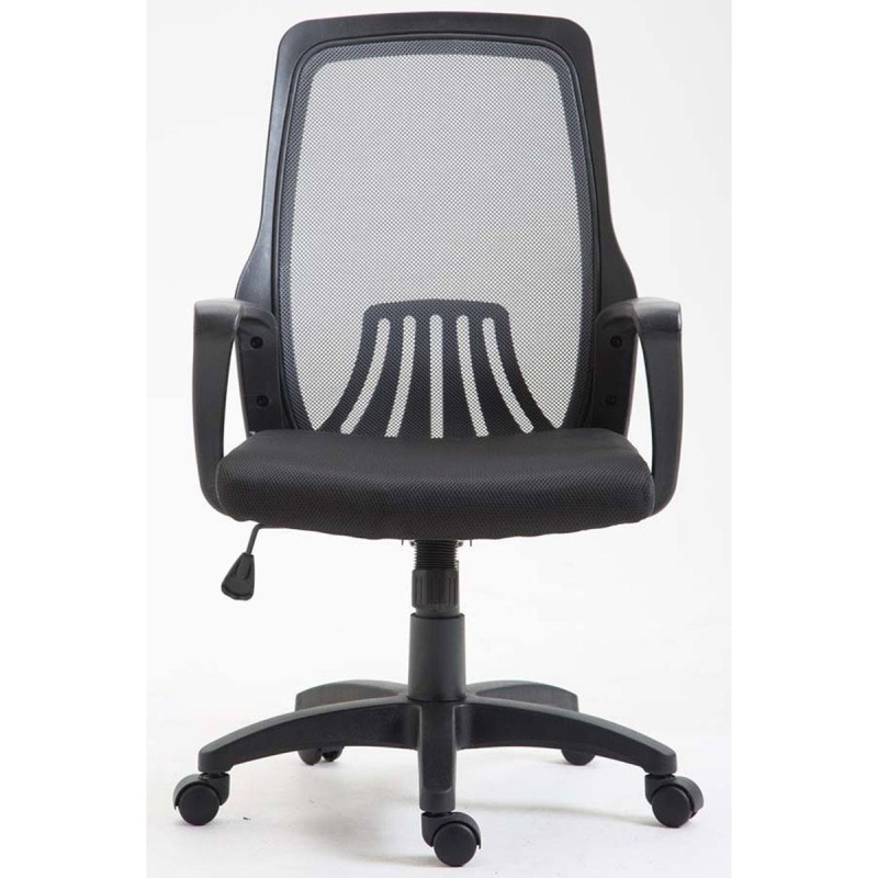 Silla de Oficina CLIVEN, soporte lumbar, en negro