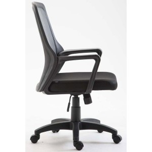Silla de Oficina CLIVEN, soporte lumbar, en negro