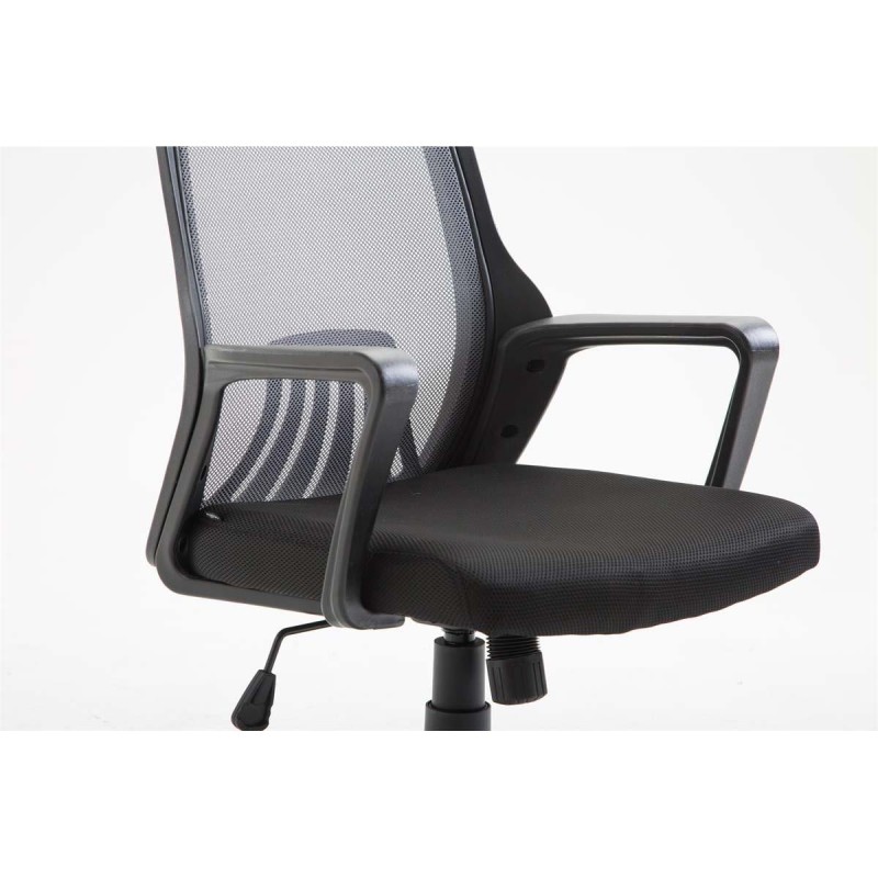 Silla de Oficina CLIVEN, soporte lumbar, en negro